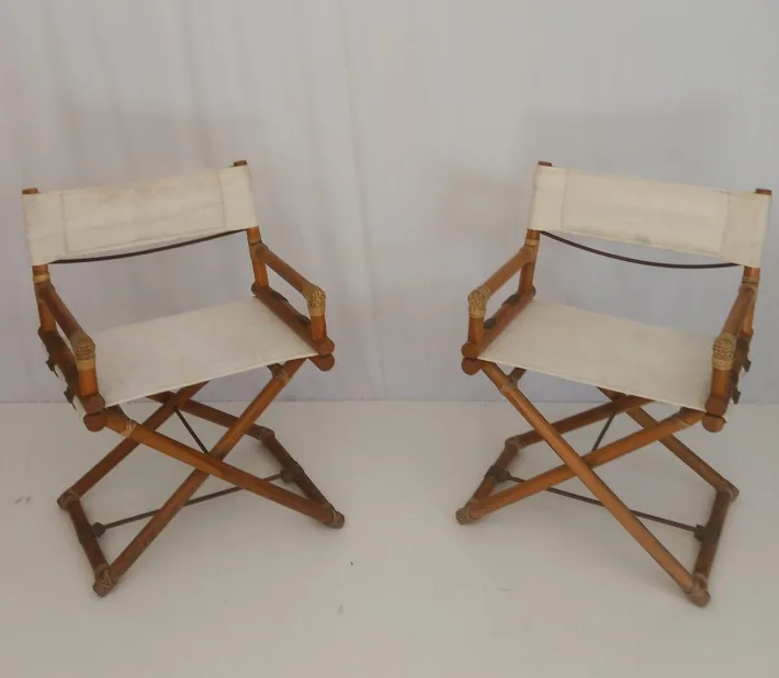Pamono Set of McGuire Director's Chairs, 1950s Discount