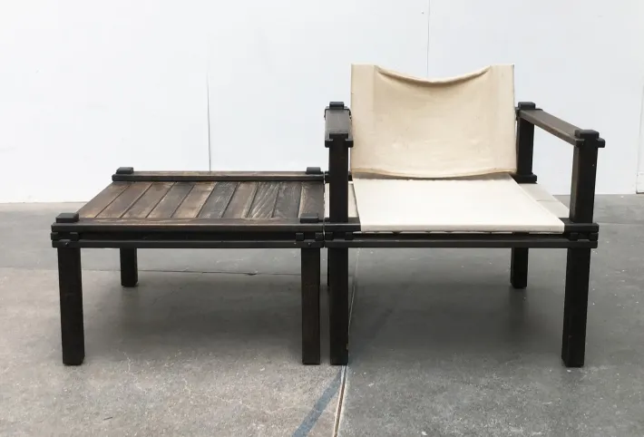 Pamono Set of Mid-Century Farmer Series Chair & Table Set by Gerd Lange for Bofinger, 1960s Online