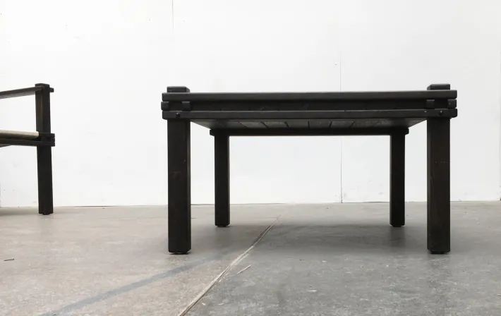 Pamono Set of Mid-Century Farmer Series Chair & Table Set by Gerd Lange for Bofinger, 1960s Online