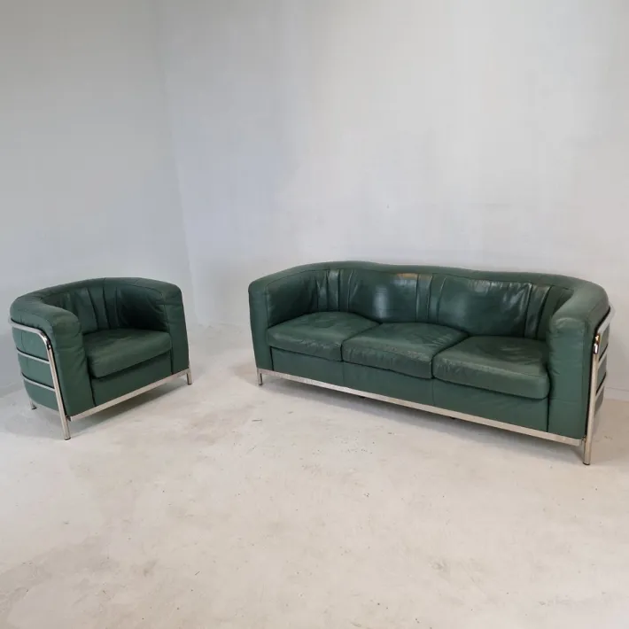 Pamono Set of Model Onda Sofa & Armchair by De Pas Durbino and Lomazzi for Zanotta, 1980s Outlet