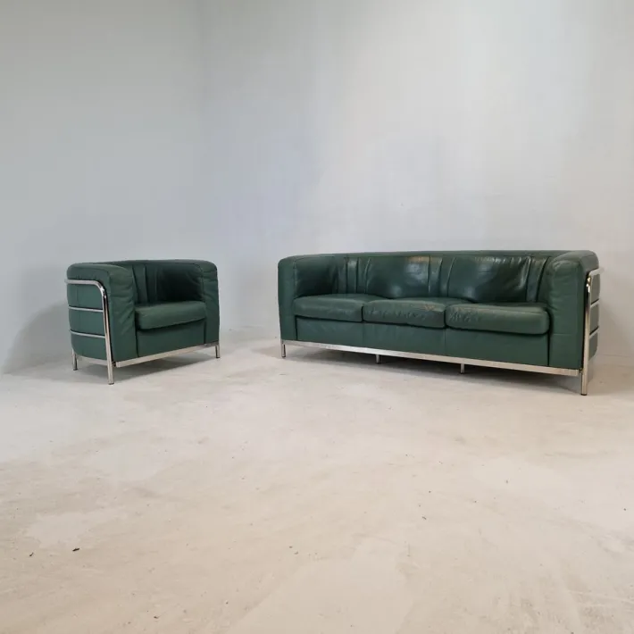 Pamono Set of Model Onda Sofa & Armchair by De Pas Durbino and Lomazzi for Zanotta, 1980s Outlet