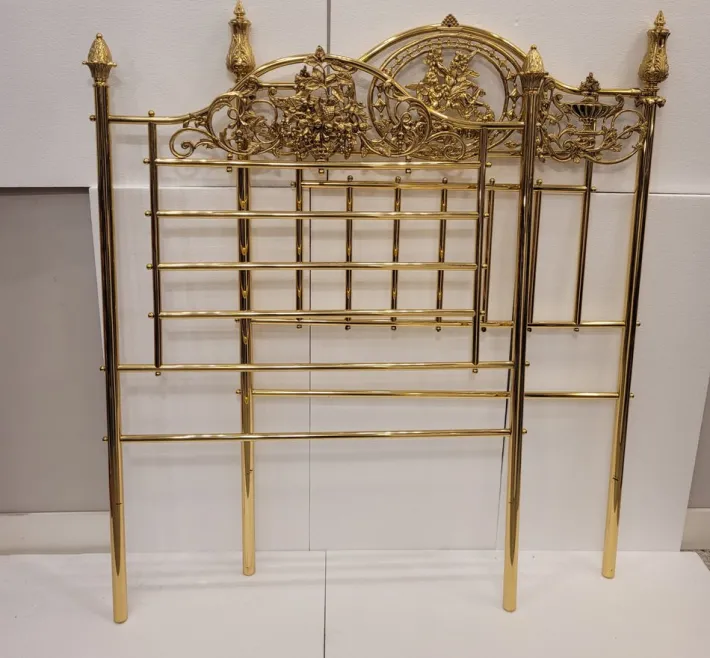 Pamono Set of Napoleon III Style Bed Headboards in Gilt Bronze, France, 1890s Online