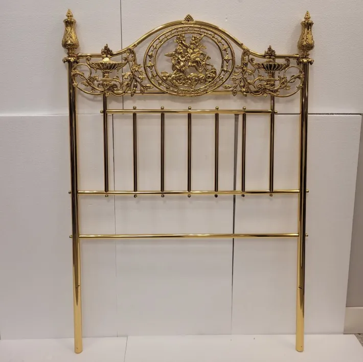 Pamono Set of Napoleon III Style Bed Headboards in Gilt Bronze, France, 1890s Online