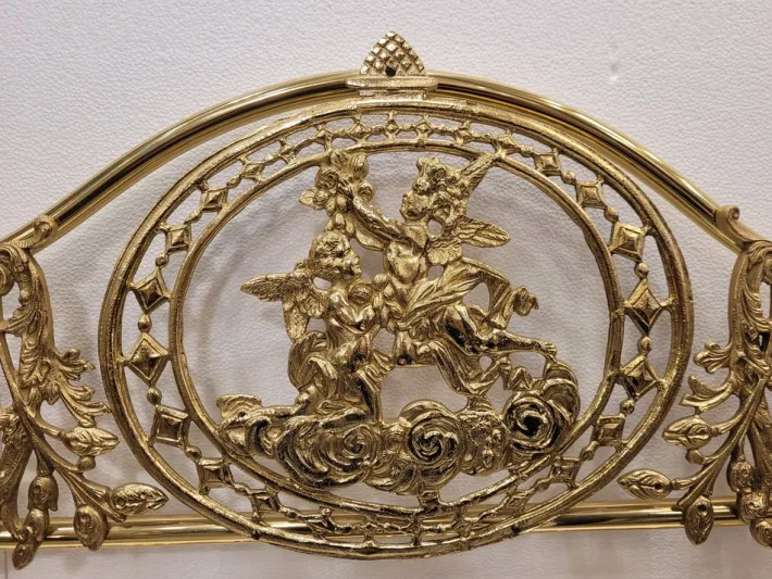 Pamono Set of Napoleon III Style Bed Headboards in Gilt Bronze, France, 1890s Online