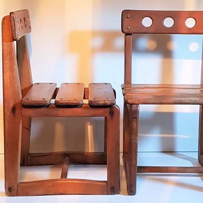 Pamono Set of Norwegian Children's Chairs by Bernt Heiberg, 1940s Clearance