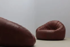 Pamono Set of Pangolin Leather Sofa and Armchair by Egg Designs, 2015 Outlet