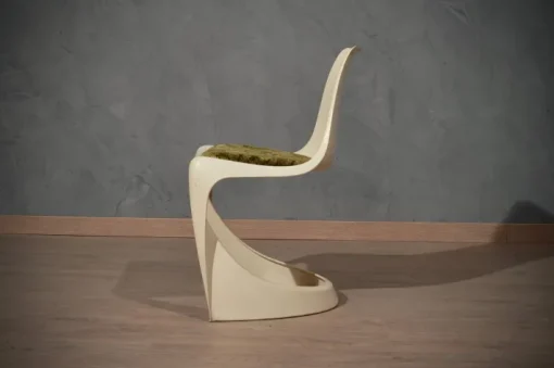 Pamono Set of Plastic White Chairs by Steen Ostergaard, 1970s New