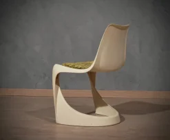 Pamono Set of Plastic White Chairs by Steen Ostergaard, 1970s New