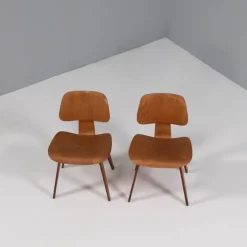 Pamono Set of Plywood DCW Dining Chairs by Charles & Ray Eames for Herman Miller, 1950s Best