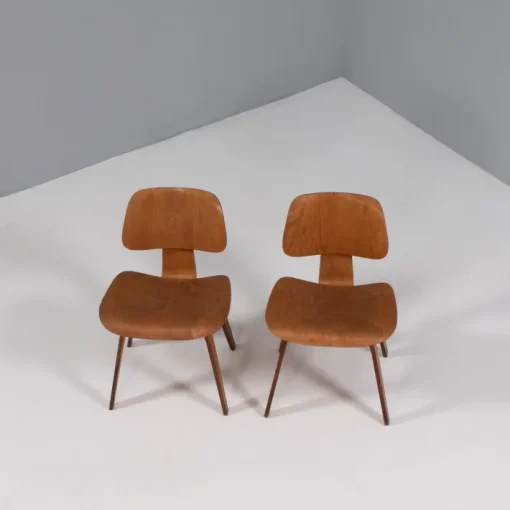 Pamono Set of Plywood DCW Dining Chairs by Charles & Ray Eames for Herman Miller, 1950s Best