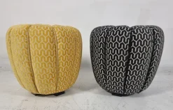 Pamono Set of Poufs by Jindřich Halabala for Up Zavody, 1940s