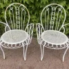 Pamono Set of Provencal Wrought Iron Armchairs, 1950s Hot