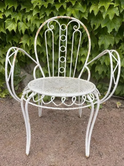 Pamono Set of Provencal Wrought Iron Armchairs, 1950s Hot