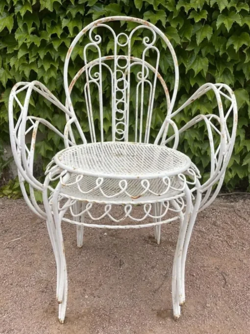 Pamono Set of Provencal Wrought Iron Armchairs, 1950s Hot