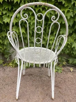 Pamono Set of Provencal Wrought Iron Armchairs, 1950s Hot