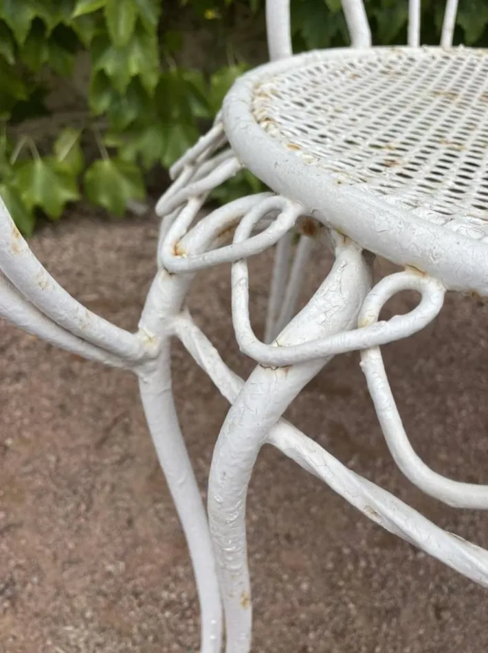 Pamono Set of Provencal Wrought Iron Armchairs, 1950s Hot