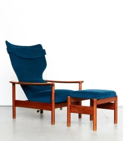 Pamono Set of Rock Royal Lounge Chair and Ottoman by Sven Ivar Dysthe for Arnestad Bruk, 1960s Discount