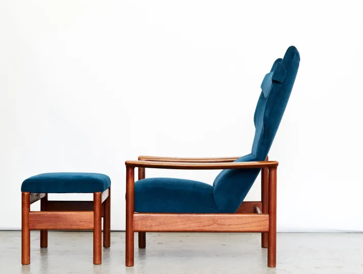 Pamono Set of Rock Royal Lounge Chair and Ottoman by Sven Ivar Dysthe for Arnestad Bruk, 1960s Discount