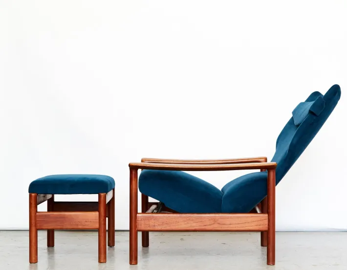 Pamono Set of Rock Royal Lounge Chair and Ottoman by Sven Ivar Dysthe for Arnestad Bruk, 1960s Discount