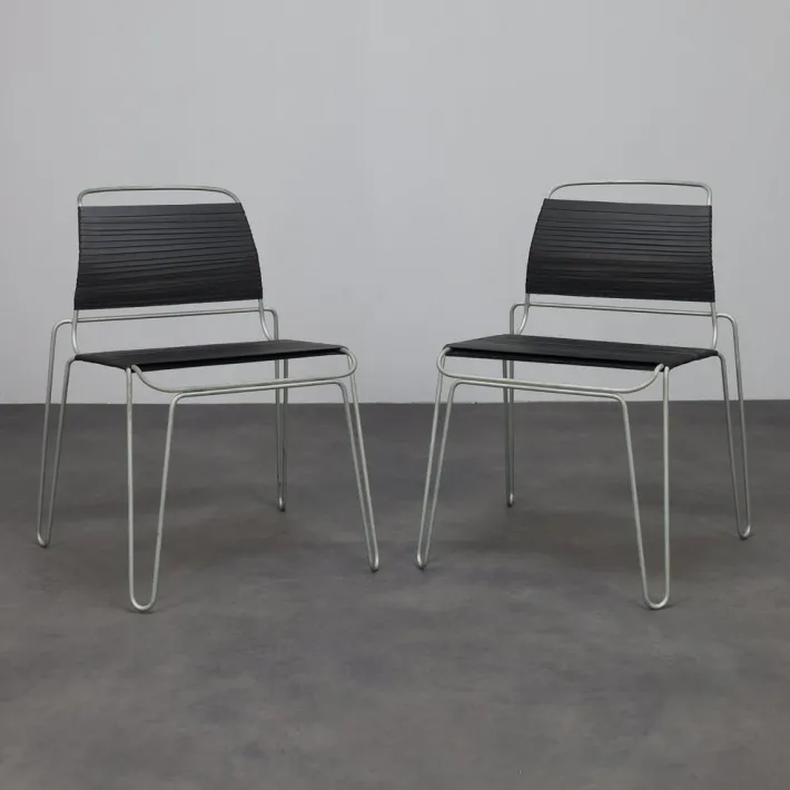 Pamono Set of Rubber Band Chairs by Tom Dixon, 2000s Hot