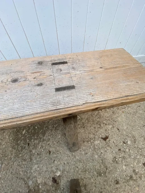 Pamono Set of Rustic Wood Farm Benches, 1950 Online