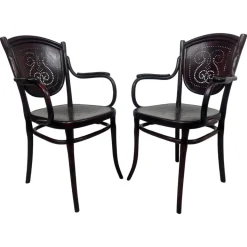 Pamono Set of Secession Armchairs from Thonet, 1890s New
