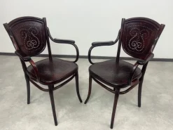 Pamono Set of Secession Armchairs from Thonet, 1890s New