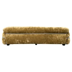 Pamono Set of Sesann Lounge Set in Brown Velvet Khaki by Gianfranco Frattini for Cassini, 1972 Outlet
