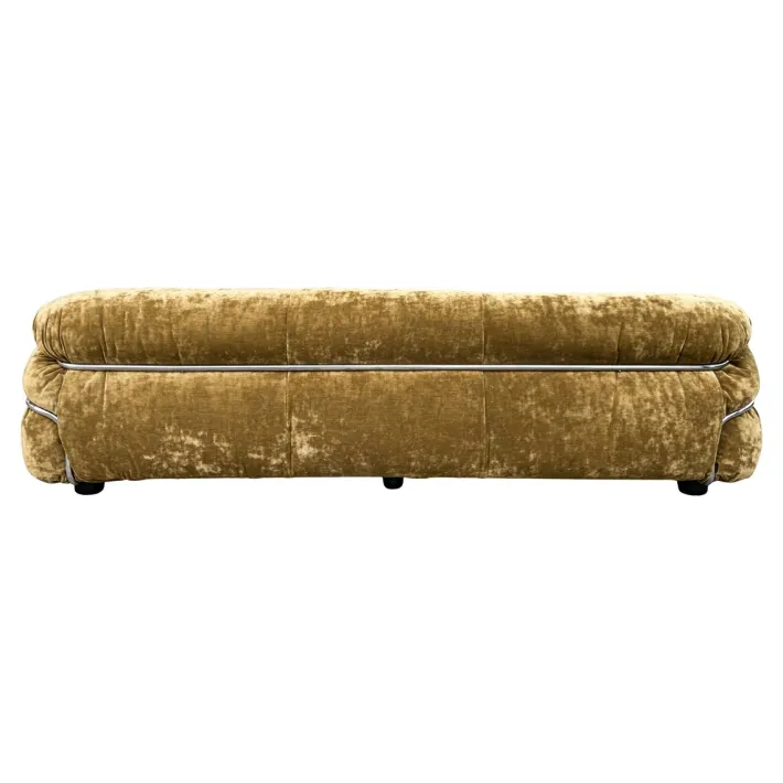 Pamono Set of Sesann Lounge Set in Brown Velvet Khaki by Gianfranco Frattini for Cassini, 1972 Outlet