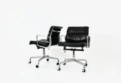 Pamono Set of Soft Pad Chairs by Charles & Ray Eames for Ring Mobelfabrikk Norway, 1970s