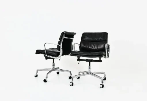 Pamono Set of Soft Pad Chairs by Charles & Ray Eames for Ring Mobelfabrikk Norway, 1970s