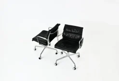 Pamono Set of Soft Pad Chairs by Charles & Ray Eames for Ring Mobelfabrikk Norway, 1970s