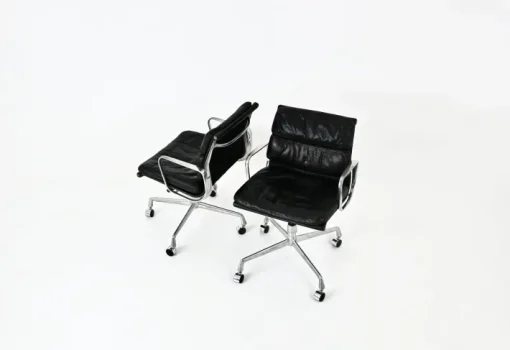 Pamono Set of Soft Pad Chairs by Charles & Ray Eames for Ring Mobelfabrikk Norway, 1970s