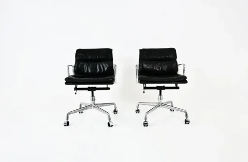 Pamono Set of Soft Pad Chairs by Charles & Ray Eames for Ring Mobelfabrikk Norway, 1970s