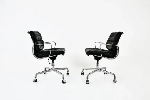 Pamono Set of Soft Pad Chairs by Charles & Ray Eames for Ring Mobelfabrikk Norway, 1970s