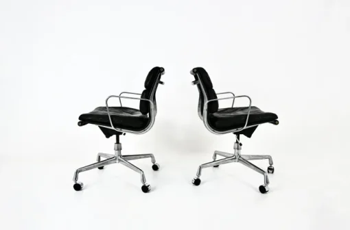 Pamono Set of Soft Pad Chairs by Charles & Ray Eames for Ring Mobelfabrikk Norway, 1970s