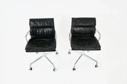 Pamono Set of Soft Pad Chairs by Charles & Ray Eames for Ring Mobelfabrikk Norway, 1970s