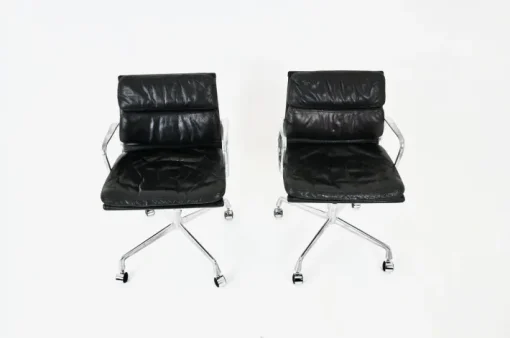 Pamono Set of Soft Pad Chairs by Charles & Ray Eames for Ring Mobelfabrikk Norway, 1970s