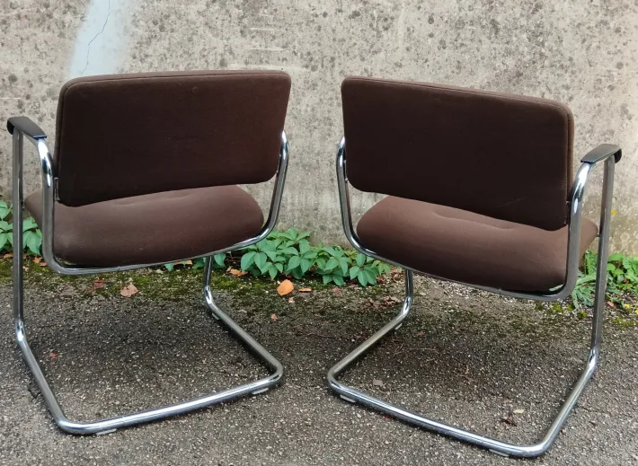 Pamono Set of Steelcase Office Chairs from Strafor, France, 1980s Best