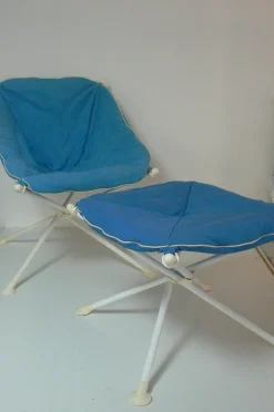 Pamono Set of Sun Day Garden Chair and Stool by Simon Desanta for Rosenthal, 1980s Best