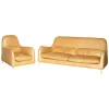 Pamono Set of 50th Anniversary Brown Leather Sofa & Armchair from Habitat Smithfield Aron Probyn Hot