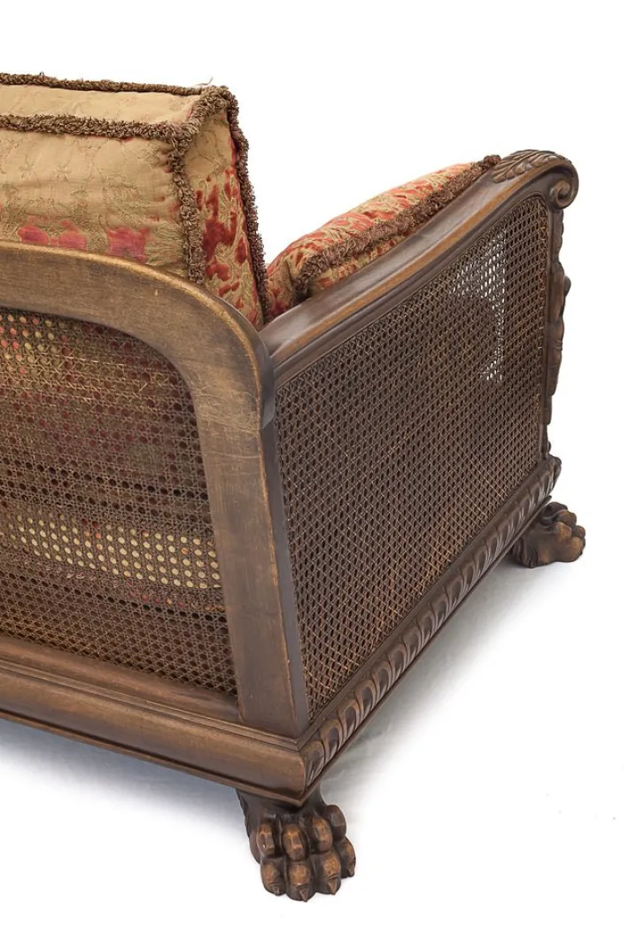 Pamono Set of 19th Century Renaissance Sofa and Armchair in Walnut Sale