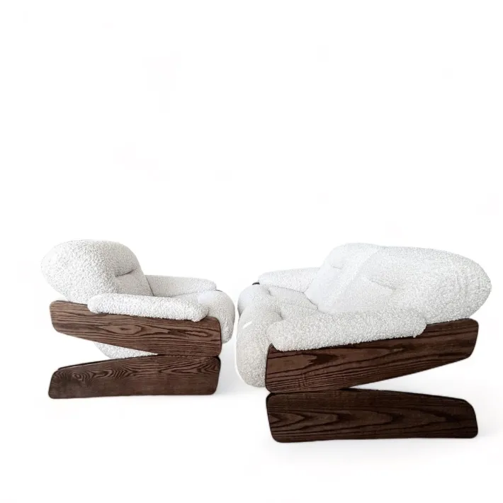 Pamono Set of Vintage Brutalist Sofa and Lounge Chair, 1970s Discount