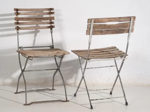 Pamono Set of Vintage Folding Garden Chairs, 1920 Outlet
