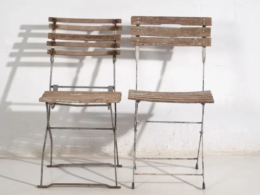 Pamono Set of Vintage Folding Garden Chairs, 1920 Outlet