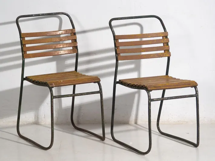 Pamono Set of Vintage Garden Chairs, 1920 Outlet