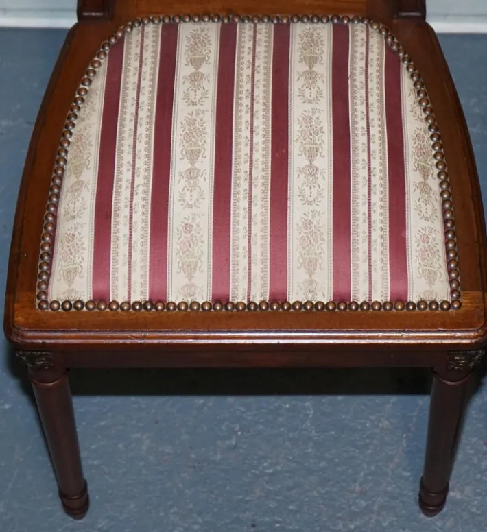 Pamono Set of Vintage Hardwood Dining Chairs with Carved Detail Hot