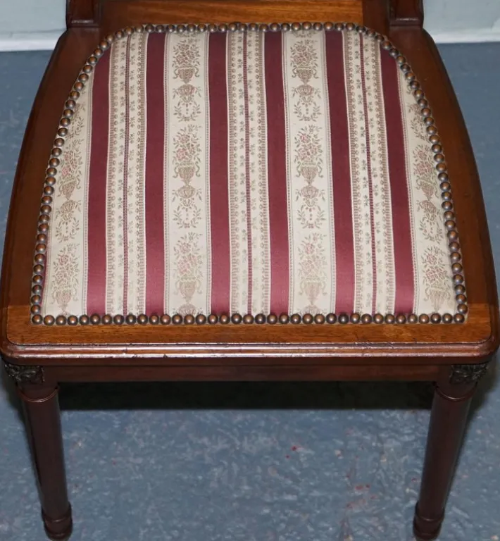 Pamono Set of Vintage Hardwood Dining Chairs with Carved Detail Hot