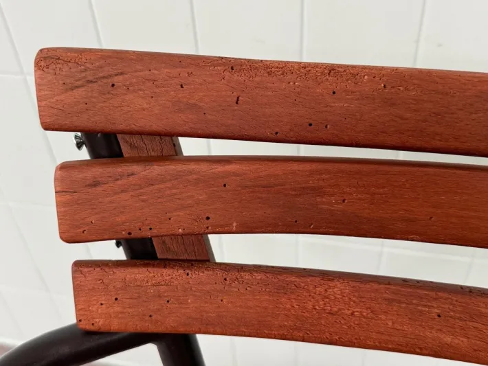 Pamono Set of Vintage Italian Bar Bistro Chairs in Metal and Wood, 1950s Online