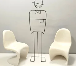 Pamono Set of Vintage Ivory Plastic Side Chairs, 1990s New